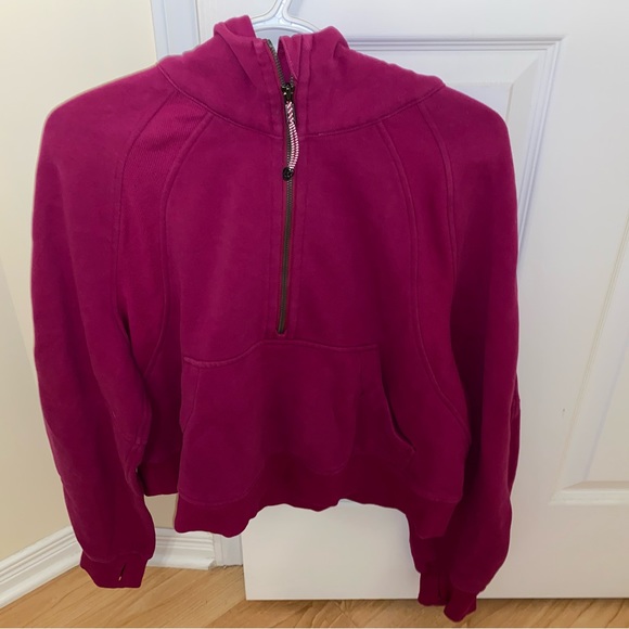 Lululemon Scuba Hoodie Ripened Raspberry Sz Med-Large - Picture 1 of 3